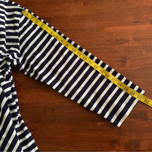 Free Assembly XXL Blue/White Women's Striped Super Soft Mini T-Shirt Dress - Picture 8 of 10